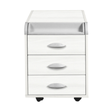 Тумба Дэми ТУВ.06 подкатная на 3 ящика с органайзером Детская мебель / Тумбы и стеллажи